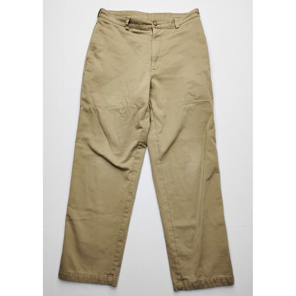 LL Bean Pants Mens Natural Fit Flannel Lined Khaki Chino Pants 31x30‎